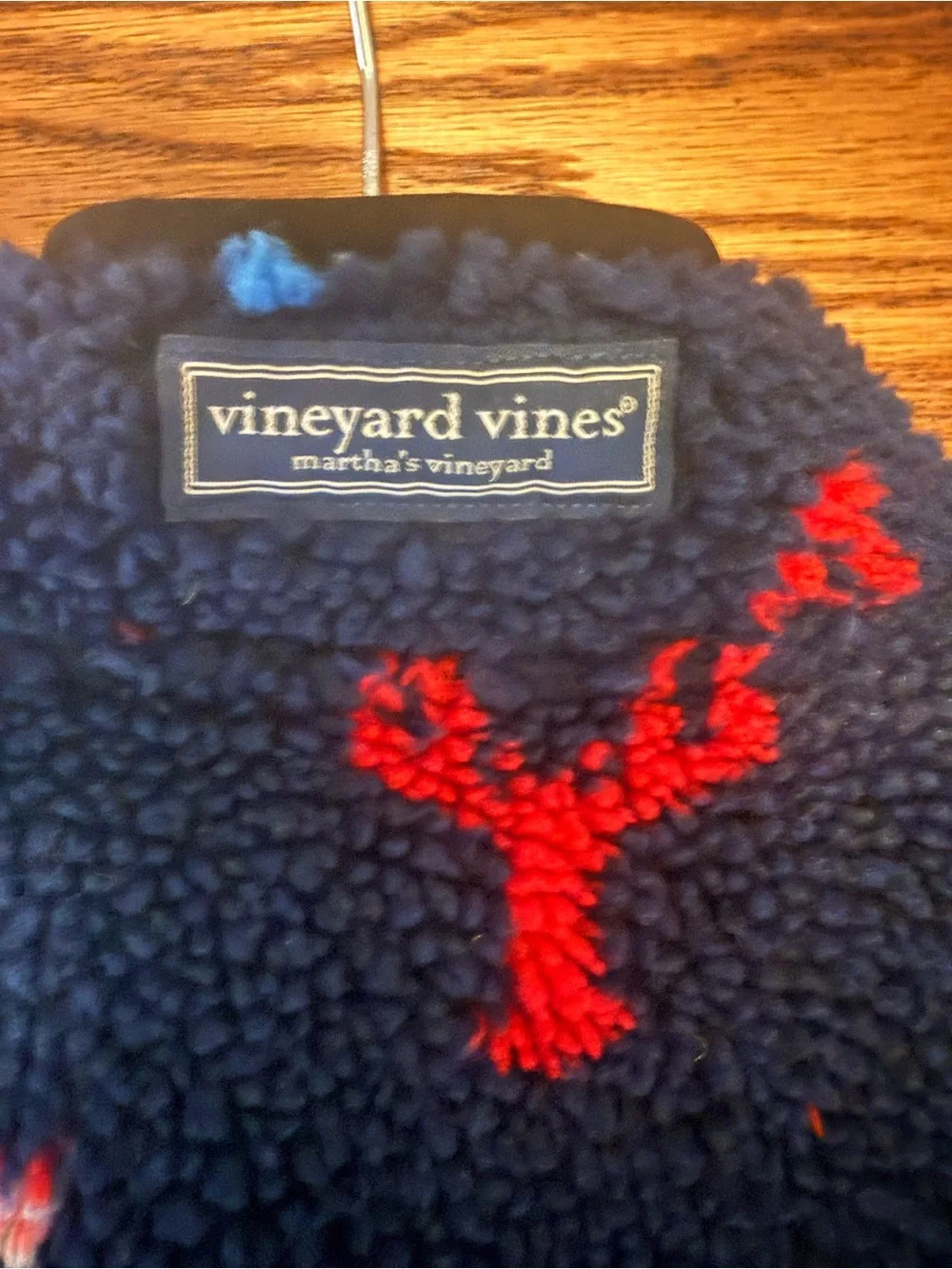 NWT Vineyard Vines Boy's Kids Navy Sherpa Supershep Zip Jacket M 12-14